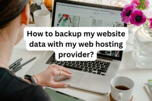 How to backup my website data with my web hosting provider